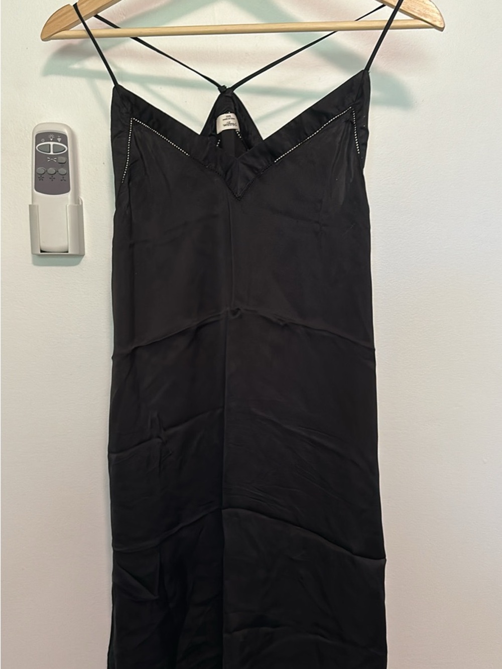 Wilfred Black Slip Dress